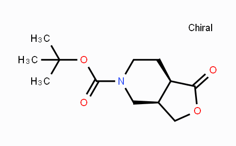 CAS No. 441297-78-5, (3aR,7aR)-rel-5-Boc-hexahydro-1-oxo-furo[3,4-c]pyridine