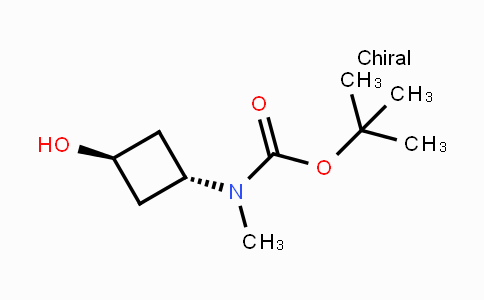 CAS No. 1033718-20-5, tert-Butyl N-(trans-3-hydroxycyclobutyl)-N-methylcarbamate