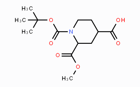 CAS No. 1255666-29-5, 1-(tert-Butoxycarbonyl)-2-(methoxycarbonyl)-piperidine-4-carboxylic acid