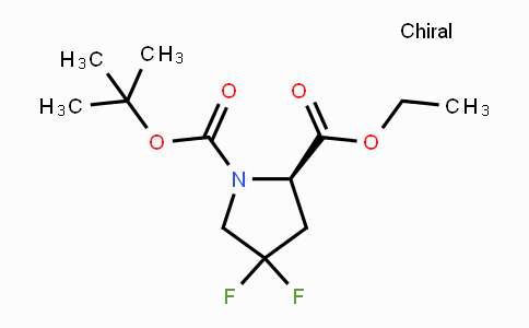 CAS No. 1523530-40-6, Ethyl (R)-1-Boc-4,4-difluoropyrrolidine-2-carboxylate