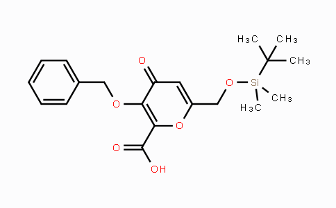 DY102185 | 895134-29-9 | 3-Benzyloxy-6-(tert-butyl-dimethylsilanyloxymethyl)-4-oxo-4H-pyran-2-carboxylic acid