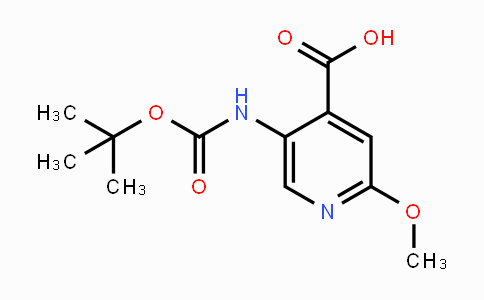 CAS No. 183741-86-8, 5-(Boc-amino)-2-methoxypyridine-4-carboxylic acid