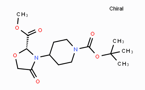 CAS No. 1706445-83-1, tert-Butyl 4-[(2R)-2-(methoxycarbonyl)-4-oxo-1,3-oxazolidin-3-yl]piperidine-1-carboxylate