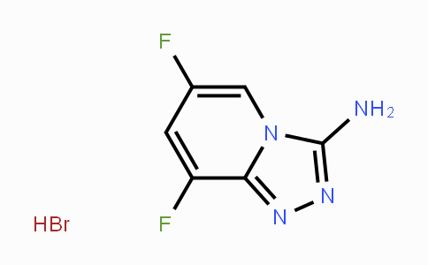 CAS No. 1706463-05-9, 6,8-Difluoro[1,2,4]triazolo-[4,3-a]pyridin-3-amine hydrobromide