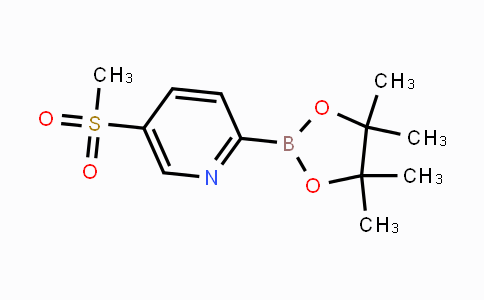 5-(Methylsulfonyl)-2-(4,4,5,5-tetramethyl-1,3,2-dioxaborolan-2-yl)pyridine