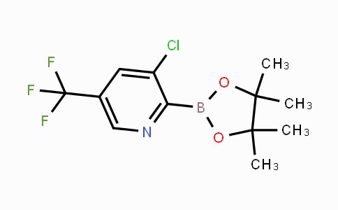 3-Chloro-5-(trifluoromethyl)-2-(4,4,5,5-tetramethyl-1,3,2-dioxaborolan-2-yl)pyridine