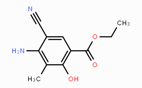 CAS No. 72817-85-7, Ethyl 4-amino-5-cyano-2-hydroxy-3-methylbenzoate