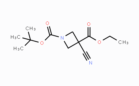 CAS No. 1105663-96-4, Ethyl 1-Boc-3-cyanoazetidine-3-carboxylate