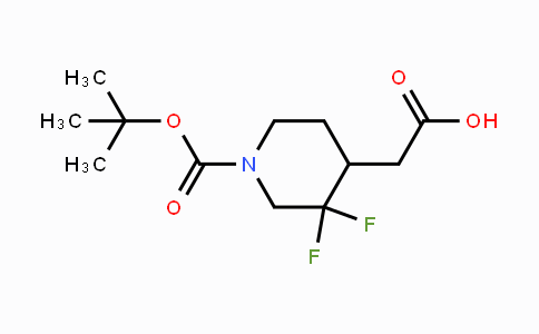 CAS No. 1373503-54-8, 2-(1-(tert-Butoxycarbonyl)-3,3-difluoropiperidin-4-yl)acetic acid