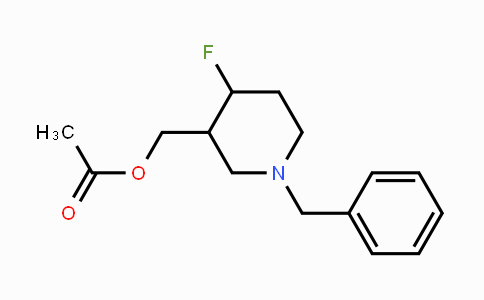 CAS No. 1356342-61-4, (1-Benzyl-4-fluoropiperidin-3-yl)methyl acetate