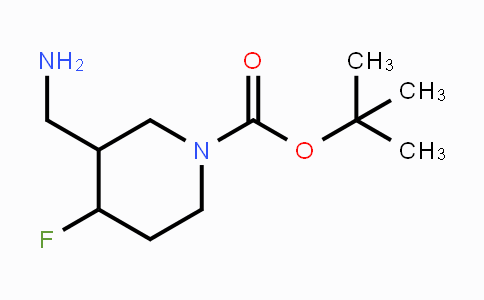 CAS No. 1303973-02-5, tert-Butyl 3-(aminomethyl)-4-fluoropiperidine-1-carboxylate