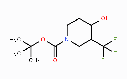 CAS No. 1283720-71-7, tert-Butyl 4-hydroxy-3-(trifluoromethyl)-piperidine-1-carboxylate