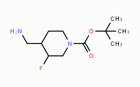 CAS No. 1303972-96-4, tert-Butyl 4-(aminomethyl)-3-fluoropiperidine-1-carboxylate