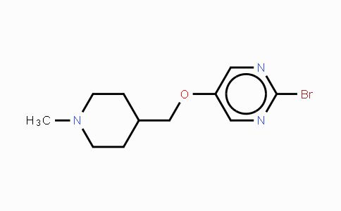 CAS No. 1400764-13-7, 2-Bromo-(5-(1-methyl-4-piperidinyl)-methoxy)-2-pyrimidine