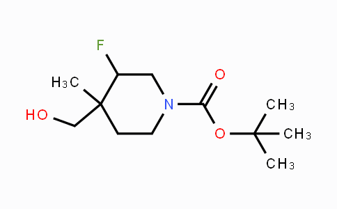 CAS No. 1334412-55-3, tert-Butyl 3-fluoro-4-(hydroxymethyl)-4-methylpiperidine-1-carboxylate