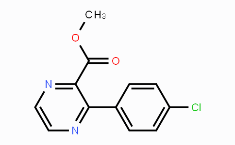 CAS No. 1363382-34-6, 3-(4-Chloro-phenyl)-pyrazine-2-carboxylic acid methyl ester
