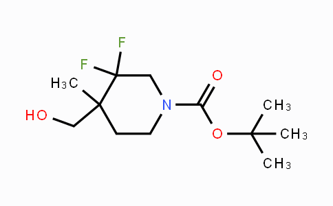 CAS No. 1334412-58-6, tert-Butyl 3,3-difluoro-4-(hydroxymethyl)-4-methylpiperidine-1-carboxylate