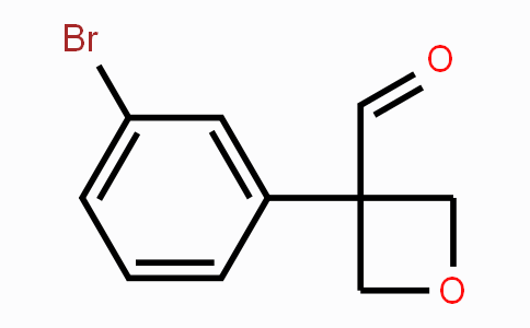 CAS No. 1363381-25-2, 3-(3-Bromophenyl)oxetane-3-carbaldehyde