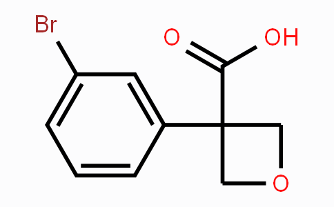 CAS No. 1363381-80-9, 3-(3-Bromophenyl)oxetane-3-carboxylic acid