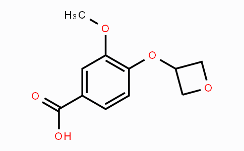 CAS No. 1349708-72-0, 3-Methoxy-4-(oxetan-3-yloxy)benzoic acid