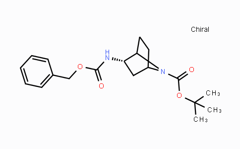 CAS No. 1250884-79-7, tert-Butyl (2S)-2-{[(benzyloxy)carbonyl]amino}-7-azabicyclo[2.2.1]heptane-7-carboxylate