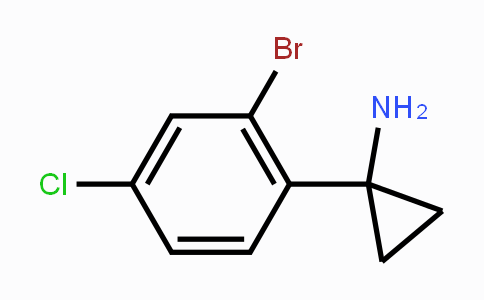 CAS No. 1204580-93-7, 1-(2-Bromo-4-chlorophenyl)cyclopropylamine
