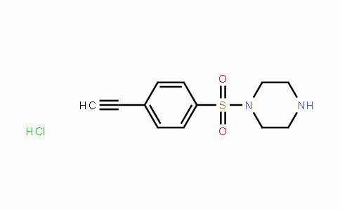 CAS No. 1439818-89-9, 1-(4-Ethynylphenyl)sulfonylpiperazine hydrochloride