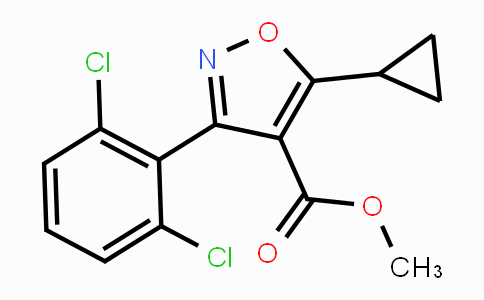 CAS No. 946426-88-6, Methyl 5-cyclopropyl-3-(2,6-dichlorophenyl)-1,2-oxazole-4-carboxylate