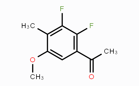 CAS No. 1706436-19-2, 2',3'-Difluoro-5'-methoxy-4'-methylacetophenone
