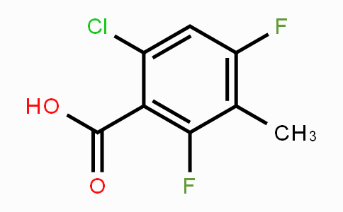 CAS No. 1706446-43-6, 6-Chloro-2,4-difluoro-3-methylbenzoic acid