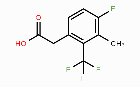 CAS No. 1706439-04-4, 4-Fluoro-3-methyl-2-(trifluoromethyl)-phenylacetic acid