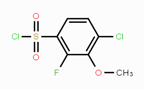 CAS No. 1706435-13-3, 4-Chloro-2-fluoro-3-methoxybenzenesulfonyl  chloride