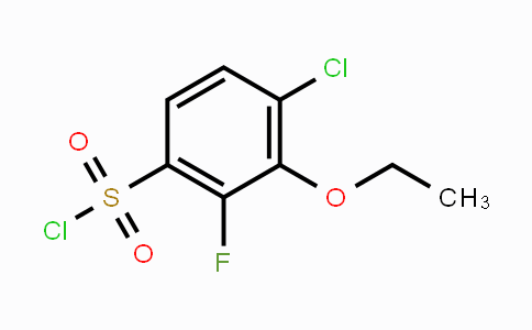 CAS No. 1706430-95-6, 4-Chloro-3-ethoxy-2-fluorobenzenesulfonyl chloride