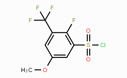 CAS No. 1706435-15-5, 2-Fluoro-5-methoxy-3-(trifluoromethyl)-benzenesulfonyl chloride