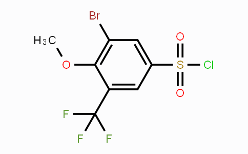 CAS No. 1706453-20-4, 3-Bromo-4-methoxy-5-(trifluoromethyl)-benzenesulfonyl chloride