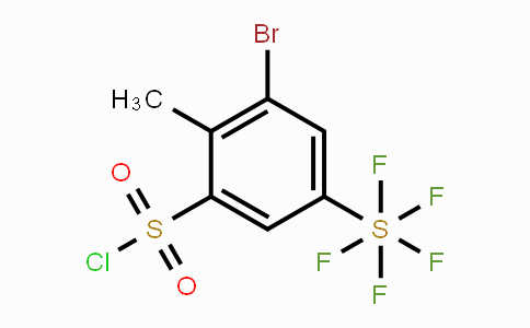 CAS No. 1706431-07-3, 3-Bromo-2-methyl-5-(pentafluorosulfur)-benzenesulfonyl chloride