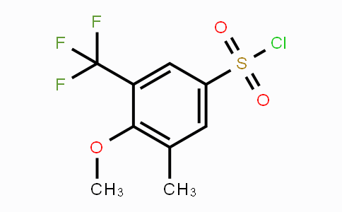 CAS No. 1706435-16-6, 4-Methoxy-3-methyl-5-(trifluoromethyl)-benzenesulfonyl chloride