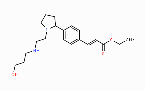 CAS No. 1706520-10-6, (E)-Ethyl 3-(4-(1-(2-((3-hydroxypropyl)amino)-ethyl)pyrrolidin-2-yl)phenyl)acrylate