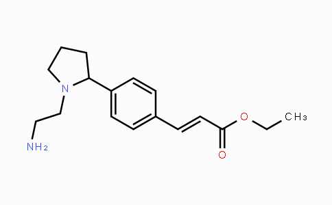 CAS No. 1706519-96-1, (E)-Ethyl 3-(4-(1-(2-aminoethyl)-pyrrolidin-2-yl)phenyl)acrylate