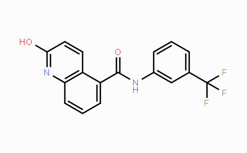 CAS No. 1624262-32-3, 2-Hydroxy-N-(3-(trifluoromethyl)-phenyl)quinoline-5-carboxamide