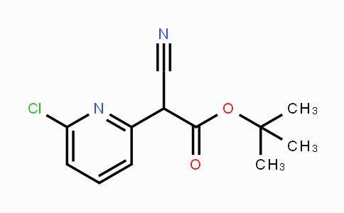 CAS No. 1279818-57-3, tert-Butyl 2-(6-chloropyridin-2-yl)-2-cyanoacetate