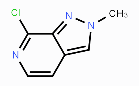 CAS No. 1373333-62-0, 7-Chloro-2-methyl-2H-pyrazolo[3,4-c]pyridine