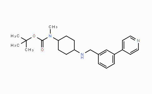 CAS No. 1401532-61-3, tert-Butyl methyl(4-((3-(pyridin-4-yl)-benzyl)amino)cyclohexyl)carbamate