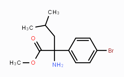 CAS No. 1523617-93-7, Methyl 2-amino-2-(4-bromophenyl)-4-methylpentanoate