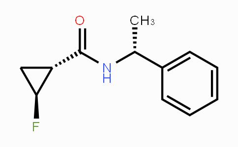 CAS No. 167073-06-5, (trans)-2-Fluorocyclopropyl)-N-((R)-1-phenylethyl)acetamide