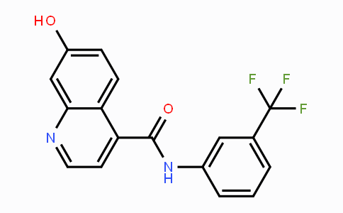 CAS No. 1624261-38-6, 7-Hydroxy-N-(3-(trifluoromethyl)-phenyl)quinoline-4-carboxamide