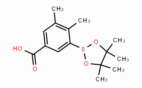 CAS No. 1268350-47-5, 3,4-Dimethyl-5-(4,4,5,5-tetramethyl-1,3,2-dioxaborolan-2-yl)benzoic acid