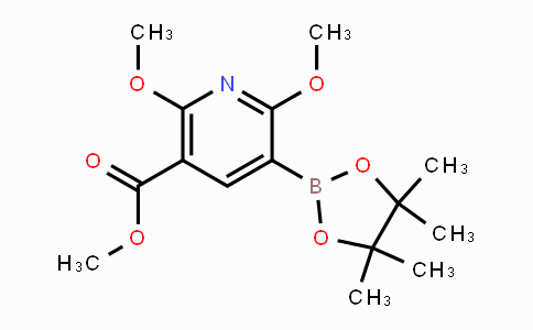 CAS No. 1220423-76-6, Methyl 2,6-dimethoxy-5-(4,4,5,5-tetramethyl-1,3,2-dioxaborolan-2-yl)nicotinate