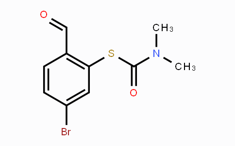 CAS No. 1624260-49-6, S-(5-Bromo-2-formylphenyl) dimethylcarbamothioate