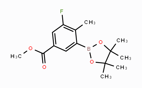 CAS No. 861905-22-8, Methyl 3-fluoro-4-methyl-5-(4,4,5,5-tetramethyl-1,3,2-dioxaborolan-2-yl)benzoate